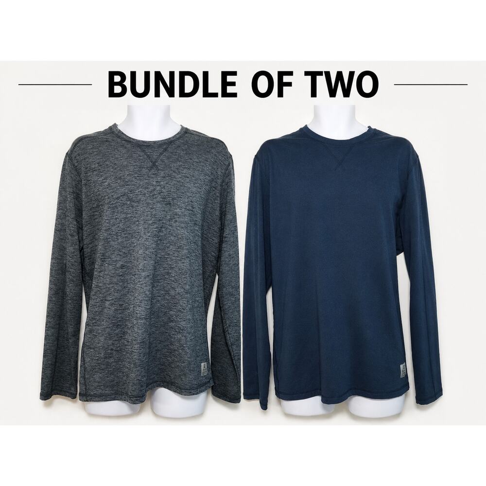 Rugged Elements Performance Long Sleeve Shirt Athleisure Bundle of 2 Size XL